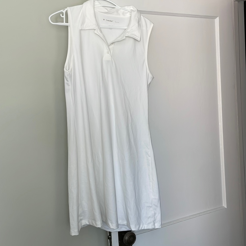 NWT TNA action white tennis dress size L